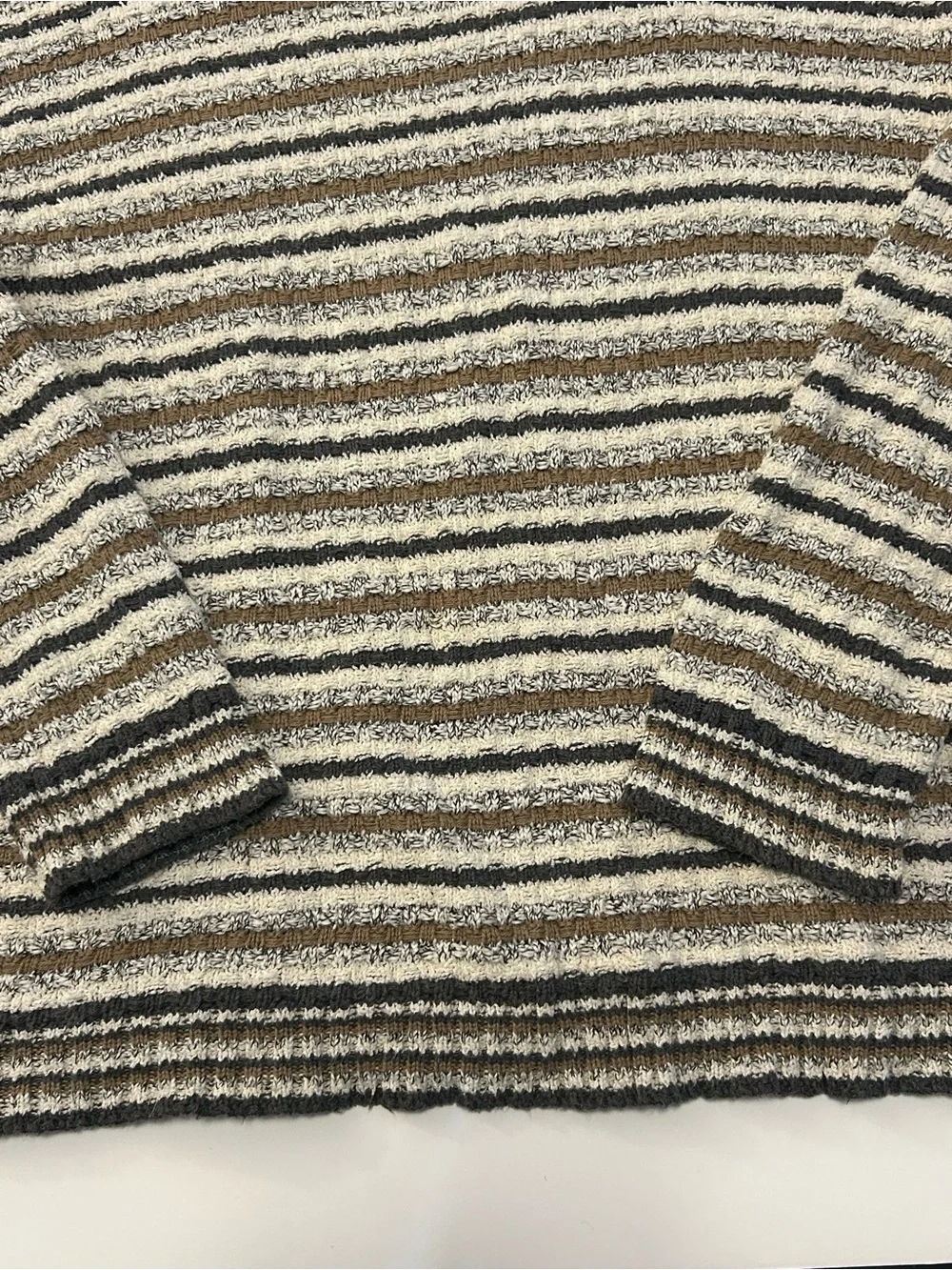 Retro Unisex Tony Lambert Striped Crewneck Knit Sweater SZ L Grandpacore Urban